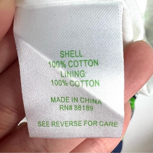 Lilly Pulitzer Bowen Tassel Blue & Green mini dress size 0 - Picture 8 of 9